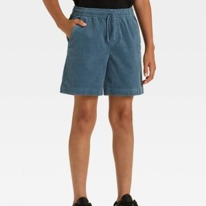 Boys' Corduroy Pull-On Shorts Art Class Dark Blue Size XL